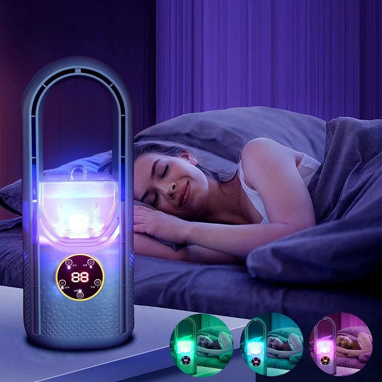 USB Mini Klimaanlage ohne Rotor – Tragbares leises Luftkühlgerät für Innenräume