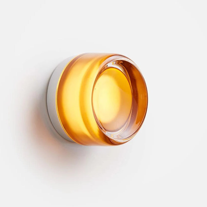 Moderne Dimple Glass LED Wandleuchte