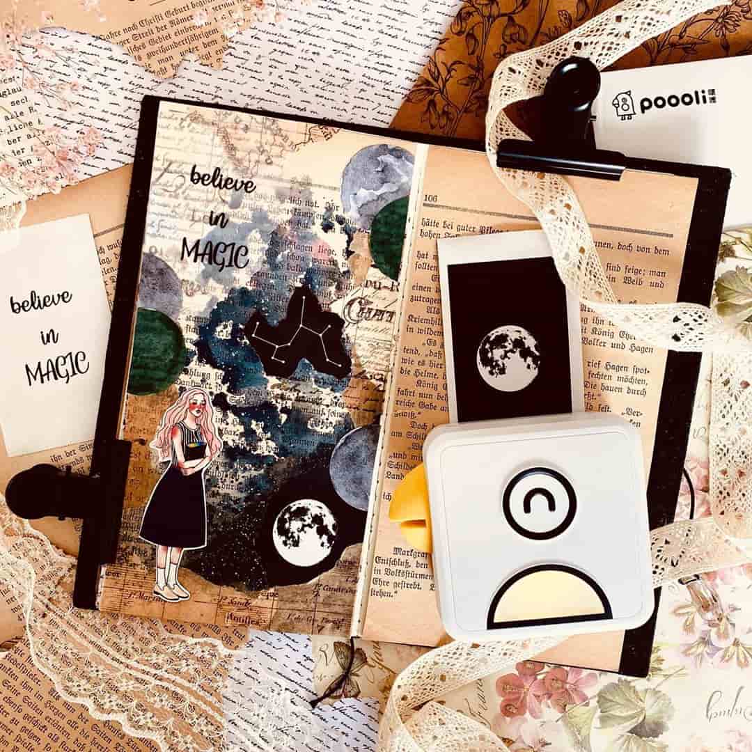 Taschen Drucker ohne Tinte mit Bluetooth für mobiles Fotodrucken vom Smartphone