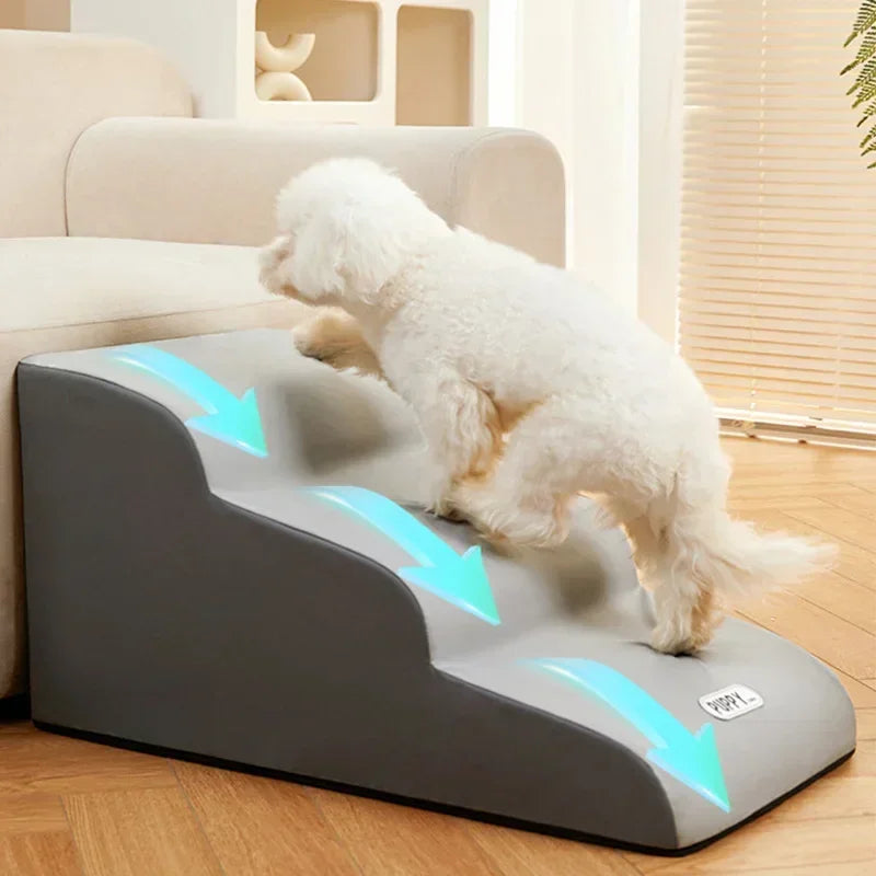 PawEase Pet Stairs – Stilvolle Haustiertreppe für sicheren Aufstieg