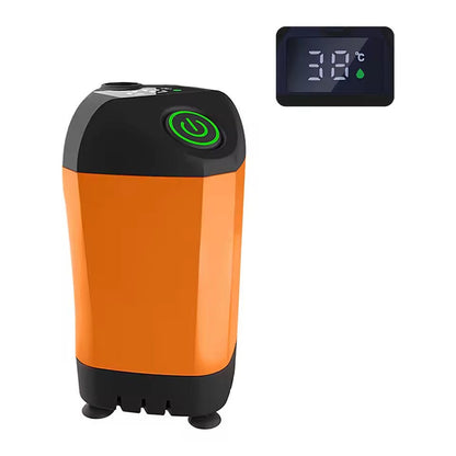 Tragbare Campingdusche mit digitaler Temperaturanzeige, Kupfermotor &amp; IPX7 Wasserschutz