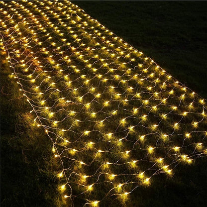 Weihnachts licher LED-Lichtervorhang für den Außenbereich