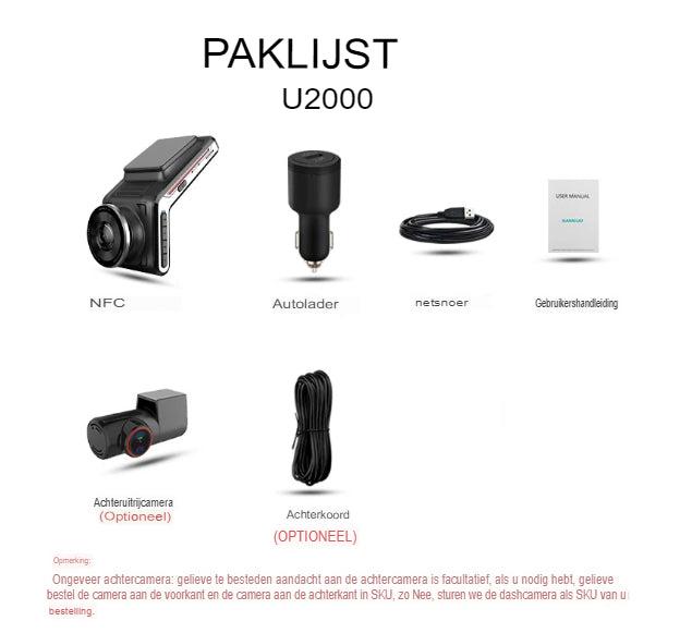 Dashcam 4K vorne &amp; hinten | Nachtsicht &amp; 24h-Parkmodus | DriveCam | F1.8 Linse