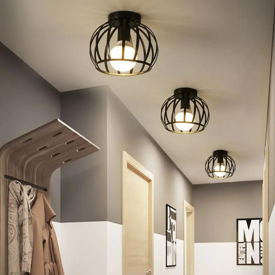 Industrielle Deckenleuchte - Offenes Design