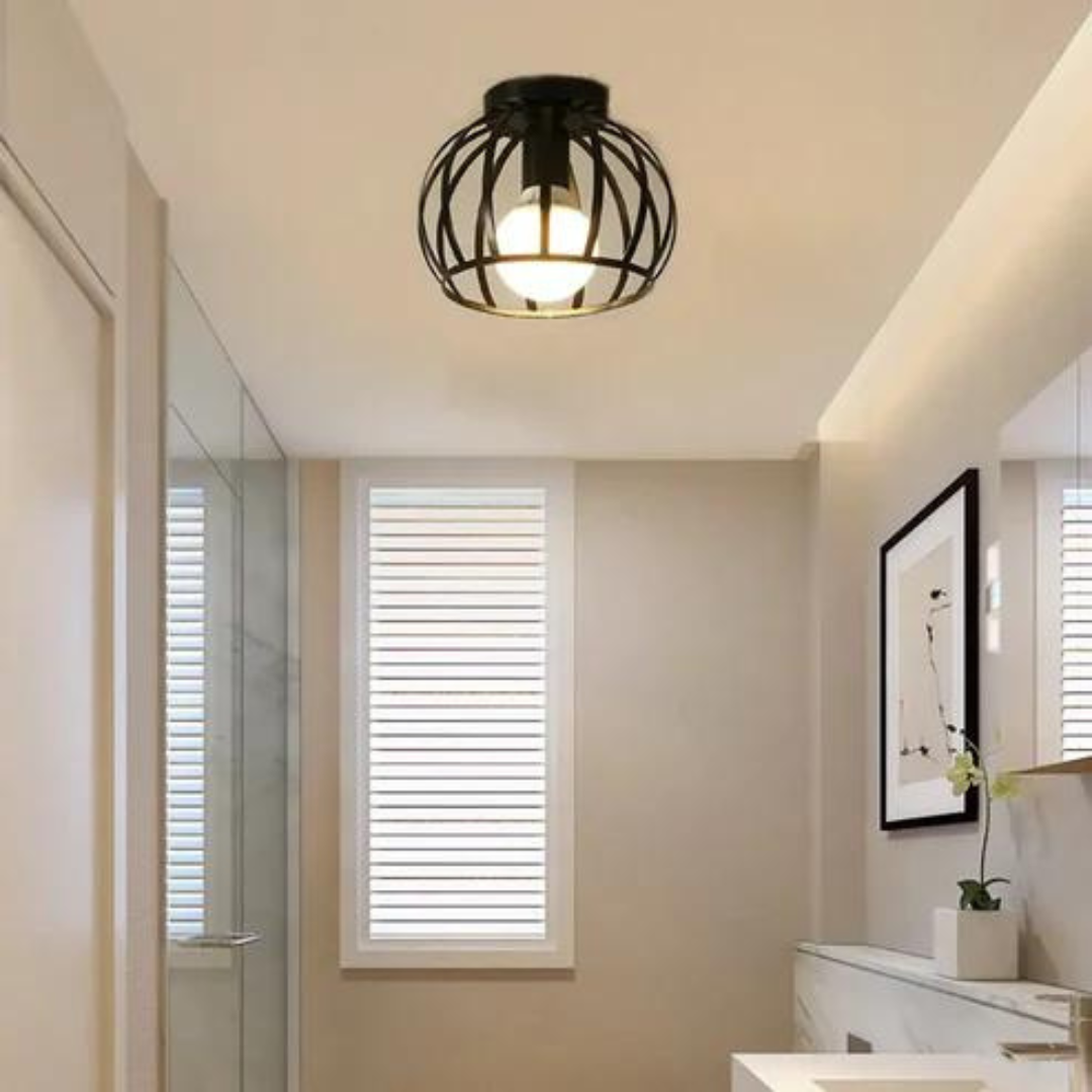 Industrielle Deckenleuchte - Offenes Design