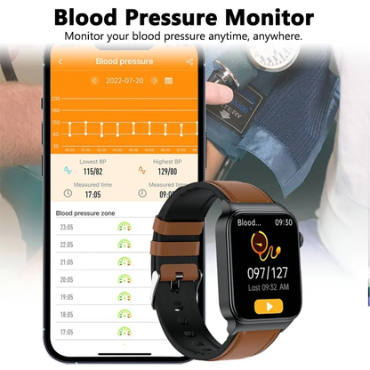All-in-One Gesundheitsüberwachungs-Smartwatch mit ECG &amp; Blutzuckermessgerät