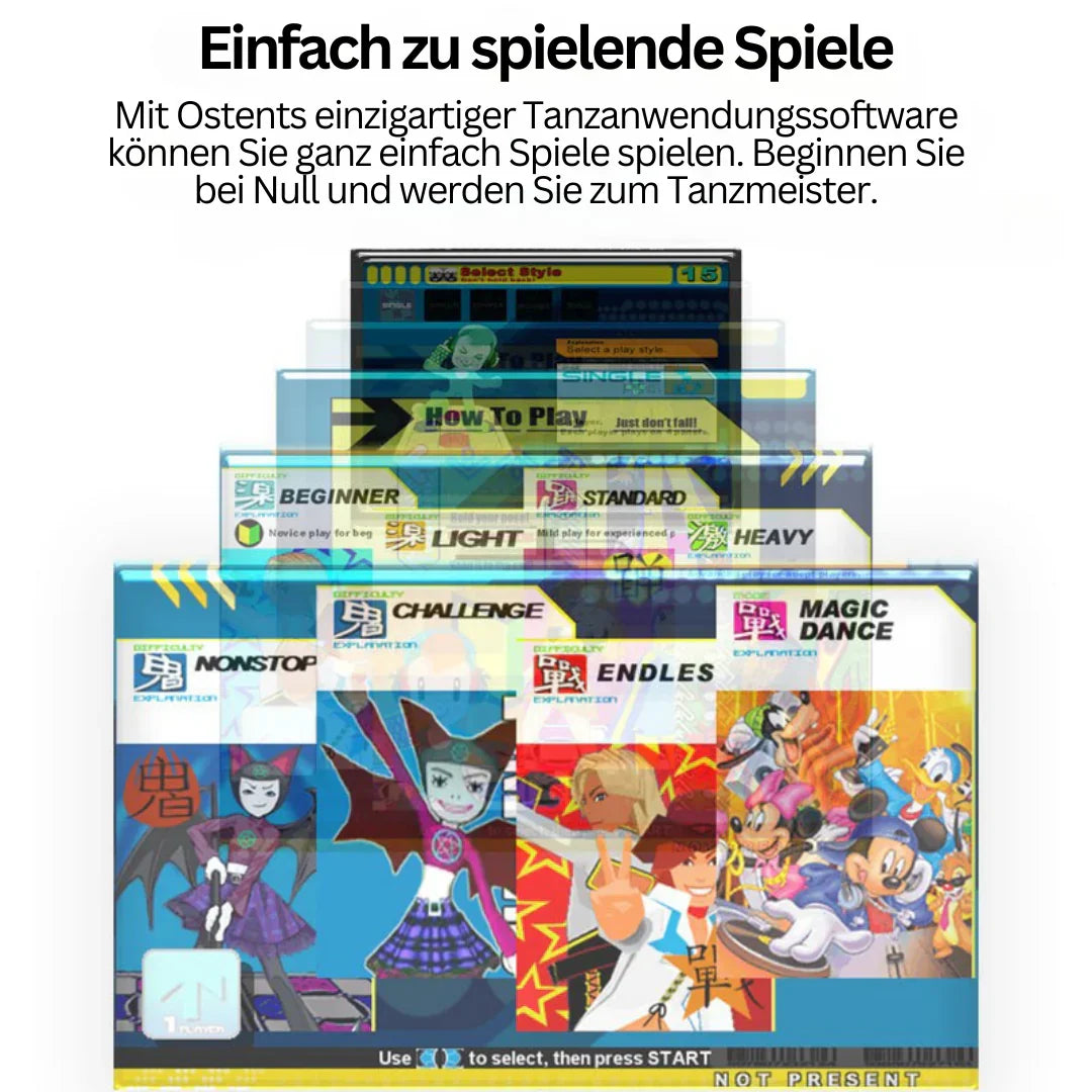Interaktive Tanzmatte - Musik &amp; Bewegungssensor für Zuhause