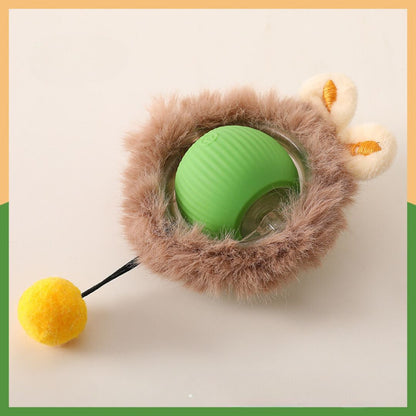 Interaktiver Katzenball mit Schwanz - Spielspaß für Ihre Katze