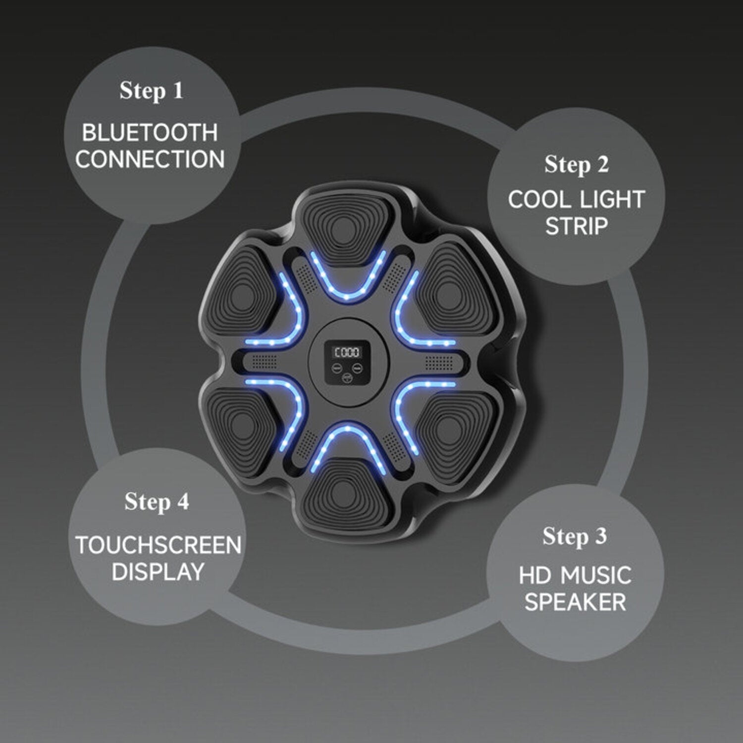 Tragbare Musik-Boxmaschine mit Bluetooth – Stressabbau &amp; Vielfältige Trainingsmodi für Fitness
