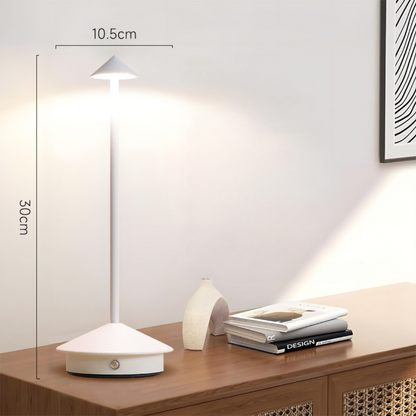 Kabellose LED Tischlampe -  Dimmbares Touchlicht | Modernes Design
