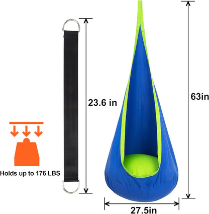 Kinder-Hängesessel - Drinnen &amp; Draußen | Mit Luftkissen
