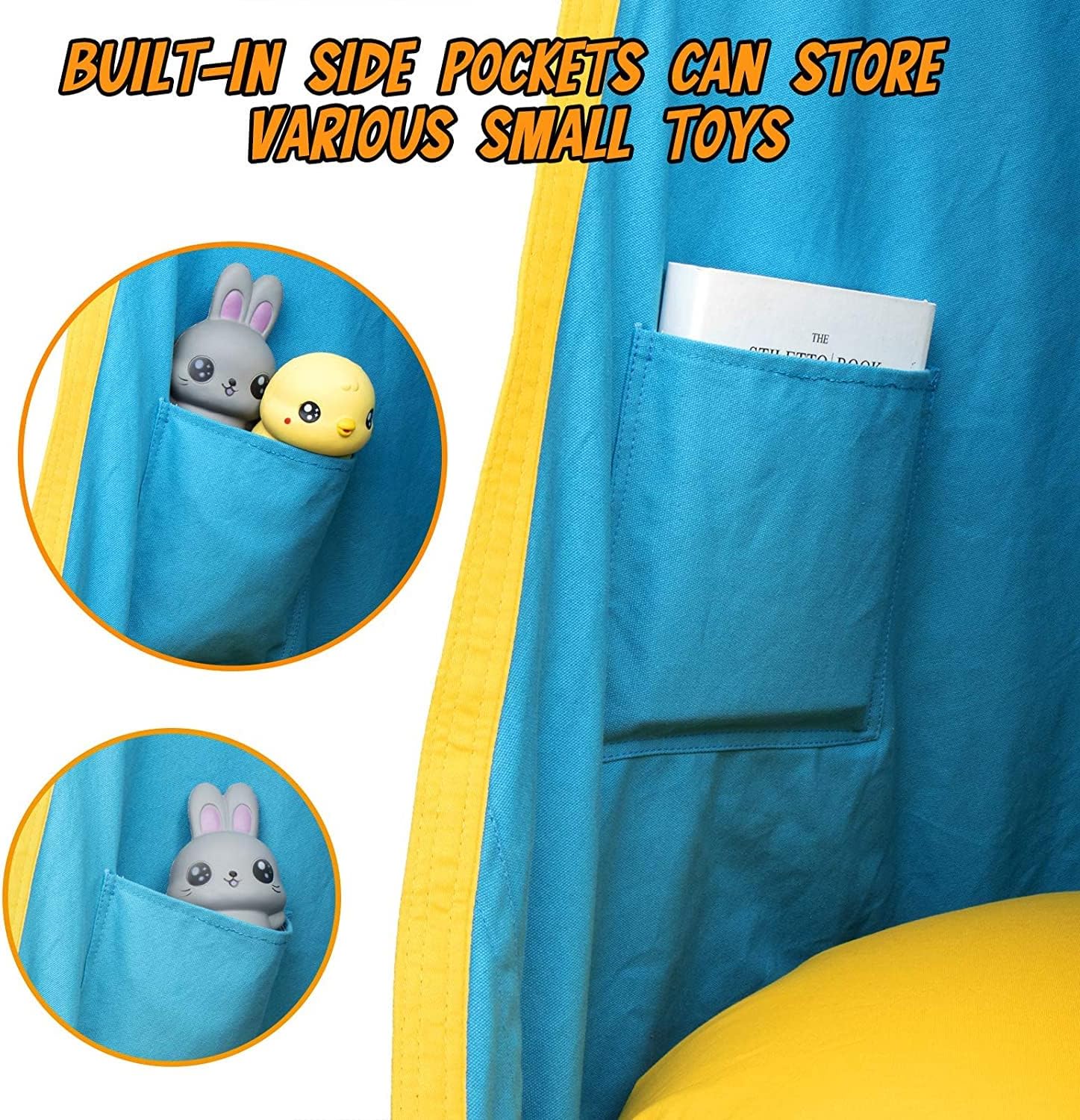 Kinder-Hängesessel - Drinnen &amp; Draußen | Mit Luftkissen