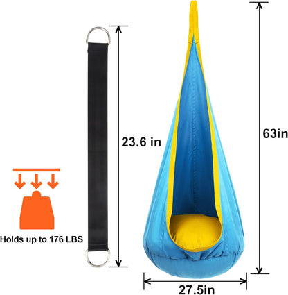 Kinder-Hängesessel - Drinnen &amp; Draußen | Mit Luftkissen