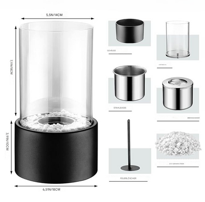 Klassische Öl Lampe mit Glaszylinder