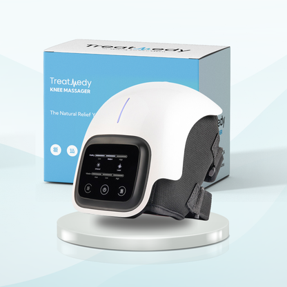 Tragbares Knie-Massagegerät mit Vibrationsmassage, Wärme, Rotlicht &amp; Lasertherapie – Schnelle Schmerzlinderung &amp; Verbesserte Mobilität