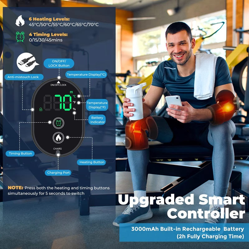 3-in-1 Knieheizkissen mit intelligenter Temperaturkontrolle