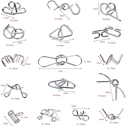 Knifflige Metallrätsel Spiel - Logik &amp; Geschicklichkeit