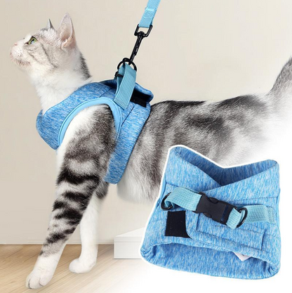 Katzen-Geschirr Set mit Anti-Ausbruchs-Mechanismus - Sicherheit &amp; Komfort
