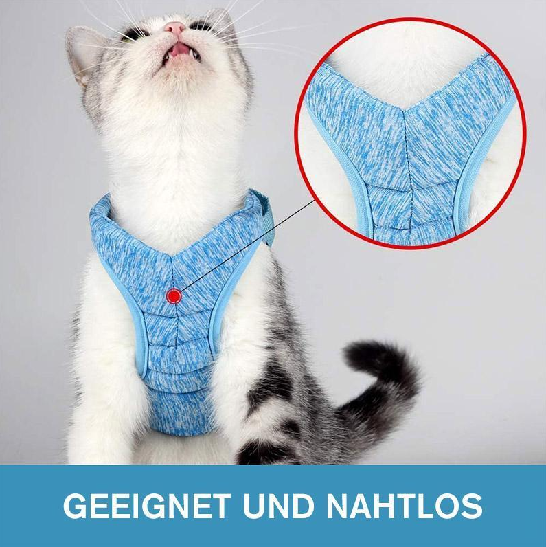 Katzen-Geschirr Set mit Anti-Ausbruchs-Mechanismus - Sicherheit &amp; Komfort
