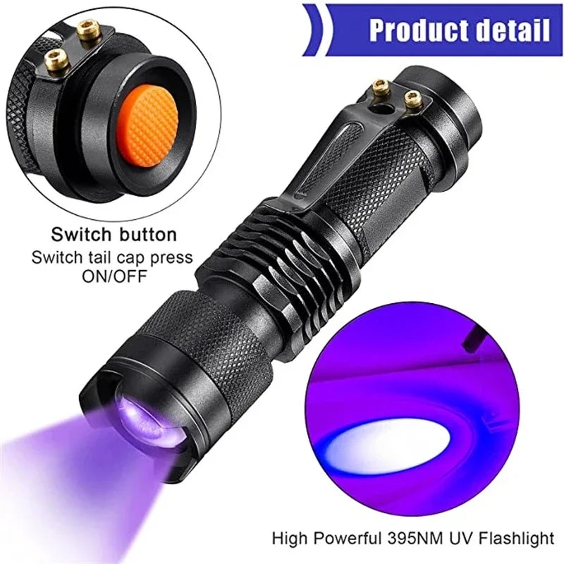 LED UV-Zaklamp - Kompakte Ultraviolette Inspektionslampe