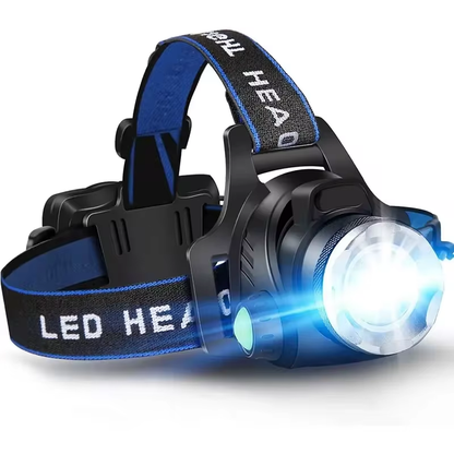 Kraftvolle Wasserfeste LED Stirnlampe - Zoom &amp; Wiederaufladbarem Akku