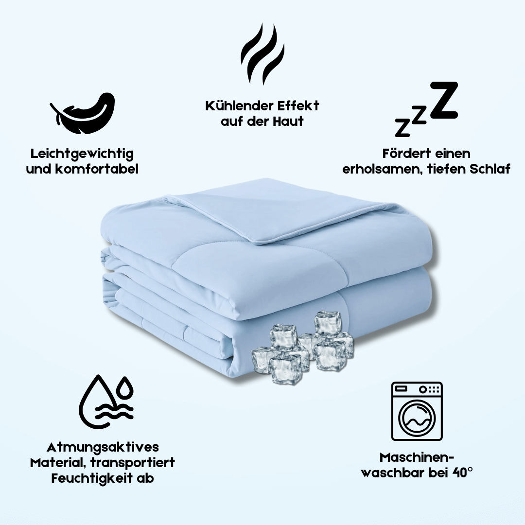 Kühlende Sommerdecke - Atmungsaktiv &amp; Feuchtigkeitsabsorbierend