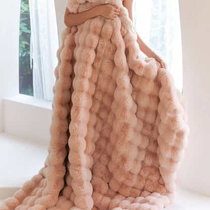 Kuschelplüschdecke - Wärmende Wohndecke - Weich &amp; Gemütlich