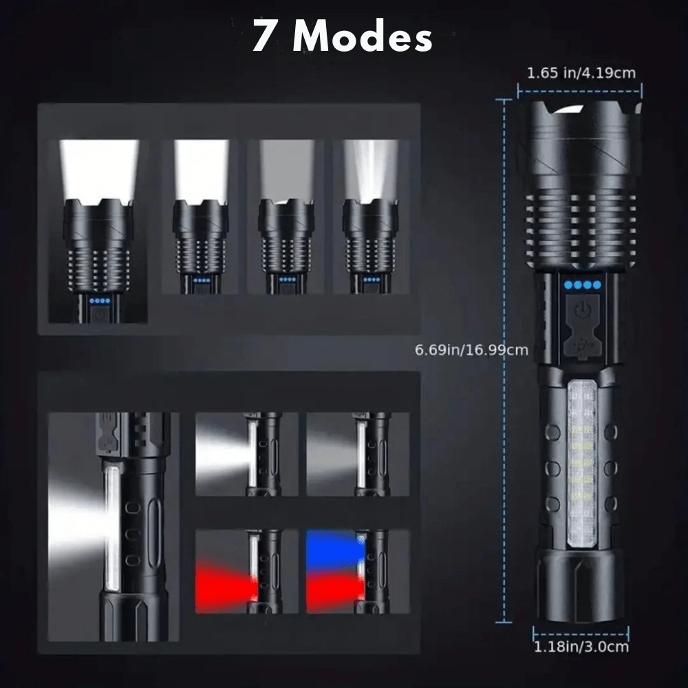 LED Taschenlampe 5000 Lumen - Vielseitig und Leistungsstark
