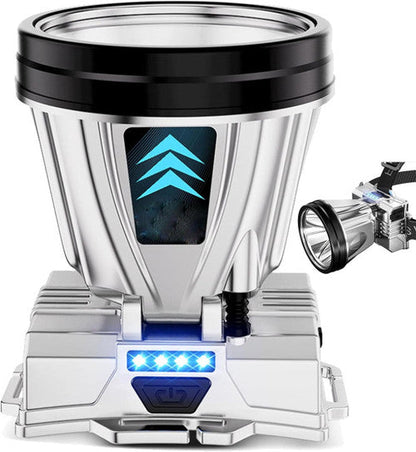 Wiederaufladbare leistungsstarke Stirnlampe