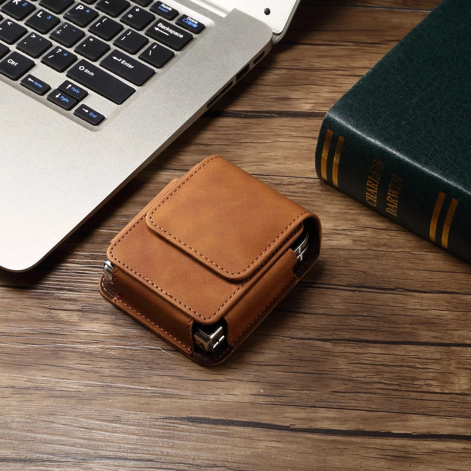 Leder Samsung Z Flip Gürtel Handy Holster Tasche