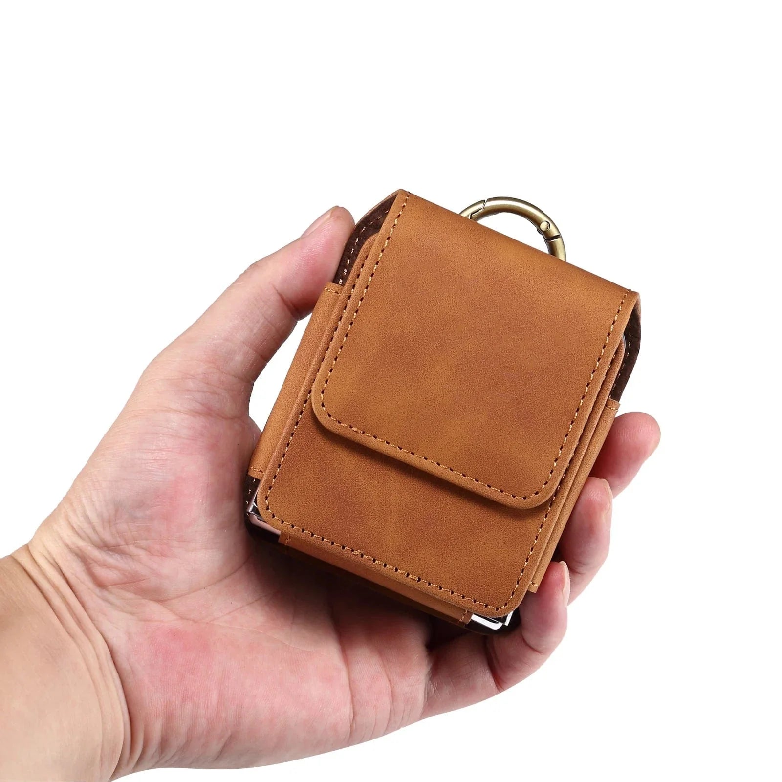 Leder Samsung Z Flip Gürtel Handy Holster Tasche