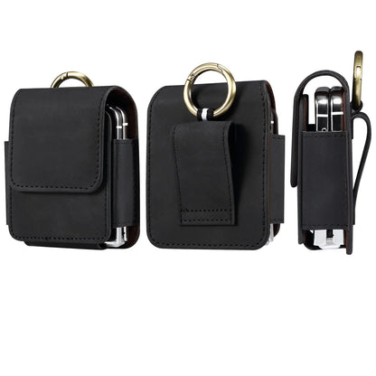 Leder Samsung Z Flip Gürtel Handy Holster Tasche