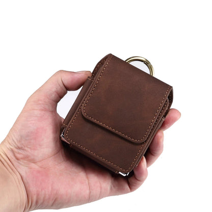 Leder Samsung Z Flip Gürtel Handy Holster Tasche