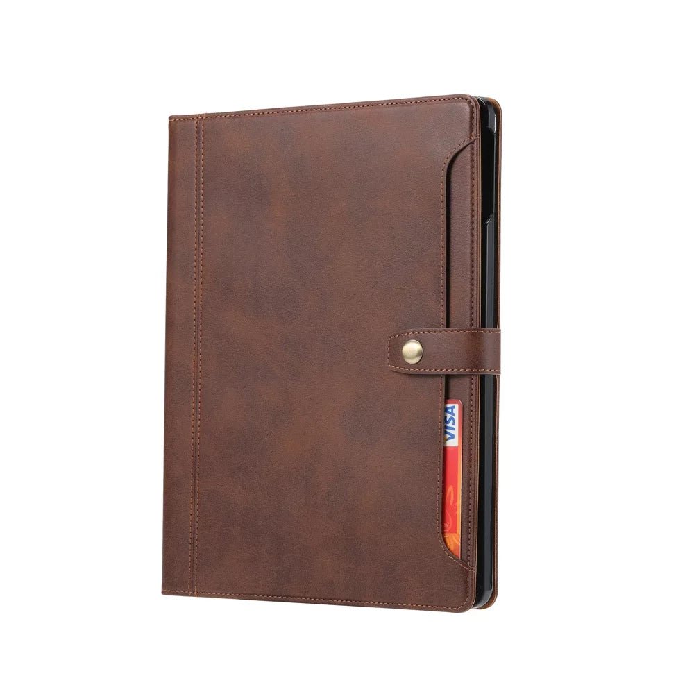 Leder Folio Case mit Kartenfächern &amp; Stifthalter für iPad