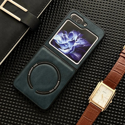 Leder Magnetische Samsung Z Flip Wireless Charging Case