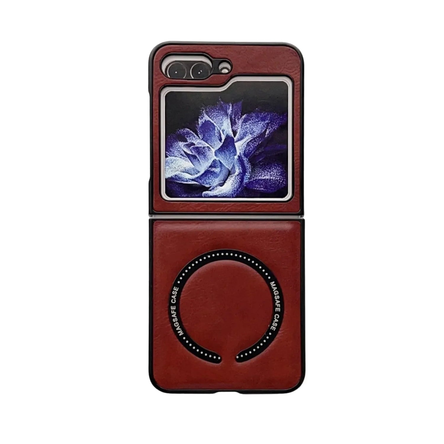 Leder Magnetische Samsung Z Flip Wireless Charging Case