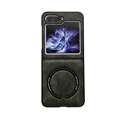 Leder Magnetische Samsung Z Flip Wireless Charging Case