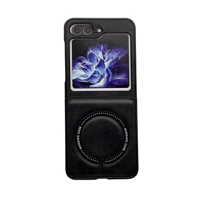 Leder Magnetische Samsung Z Flip Wireless Charging Case