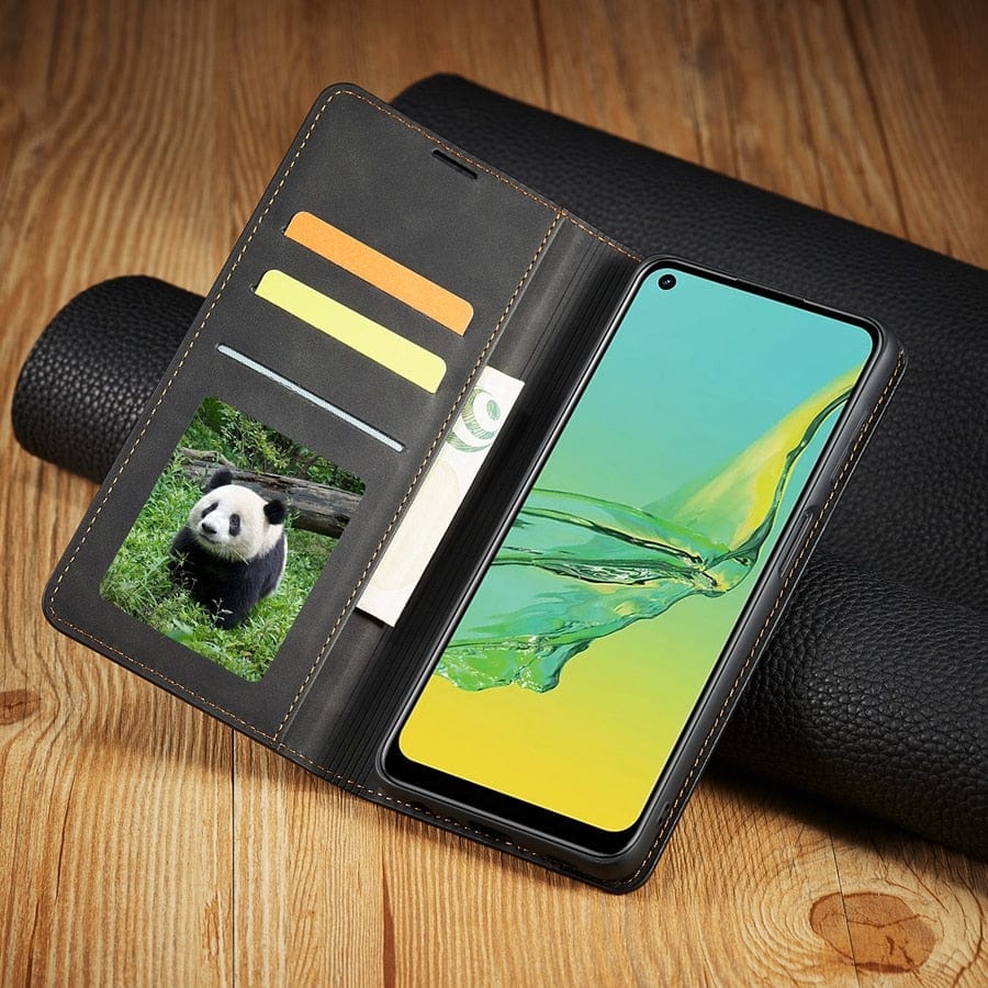 Samsung Galaxy Handyhülle | Lederbrieftasche mit Kartenhalter