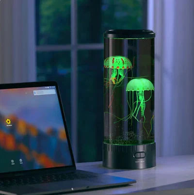 LED Medusen Lava Lampe - Magische Quallen Lichtshow