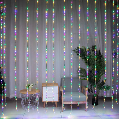 LED Lichtervorhang - Farbwechsel - Dekoratives Design