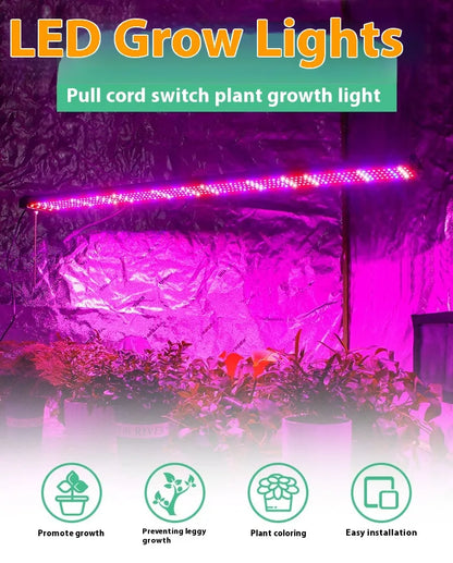 LED Pflanzenlampe - Vollspektrum - Zugschalter | Pflanzenwachstum