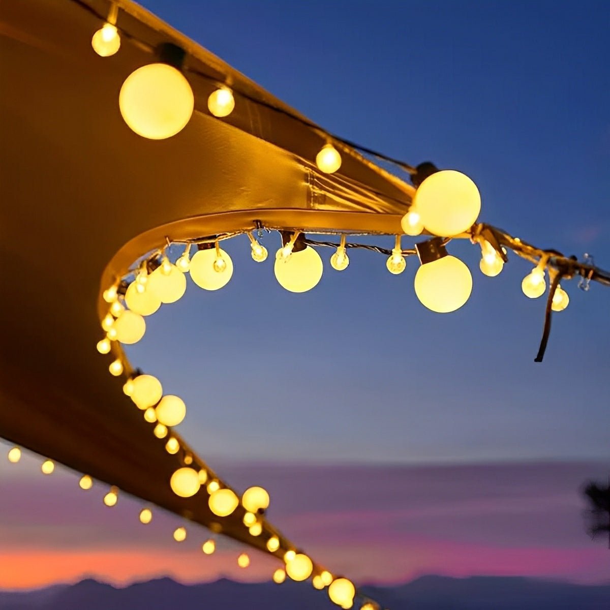 Weihnachts Solar LED-Kugellichterkette für den Außenbereich