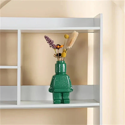 Lego-inspirierte Keramikvase - Modernes Design | Vielseitig