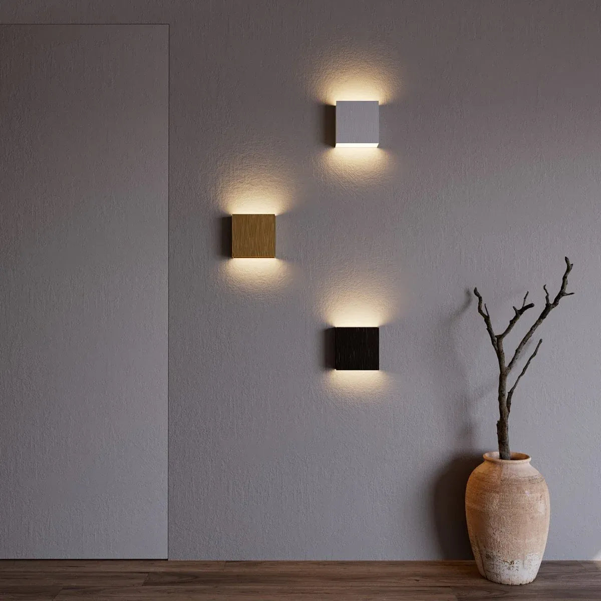 Minimalistische Quadratische Led-Wandleuchte