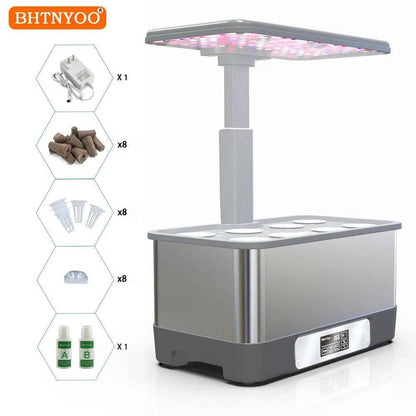 Indoor-Hydroponik-Anbausystem-Kit mit WLAN-Steuerung für Heimgartenbau und Pflanzenkultivierung