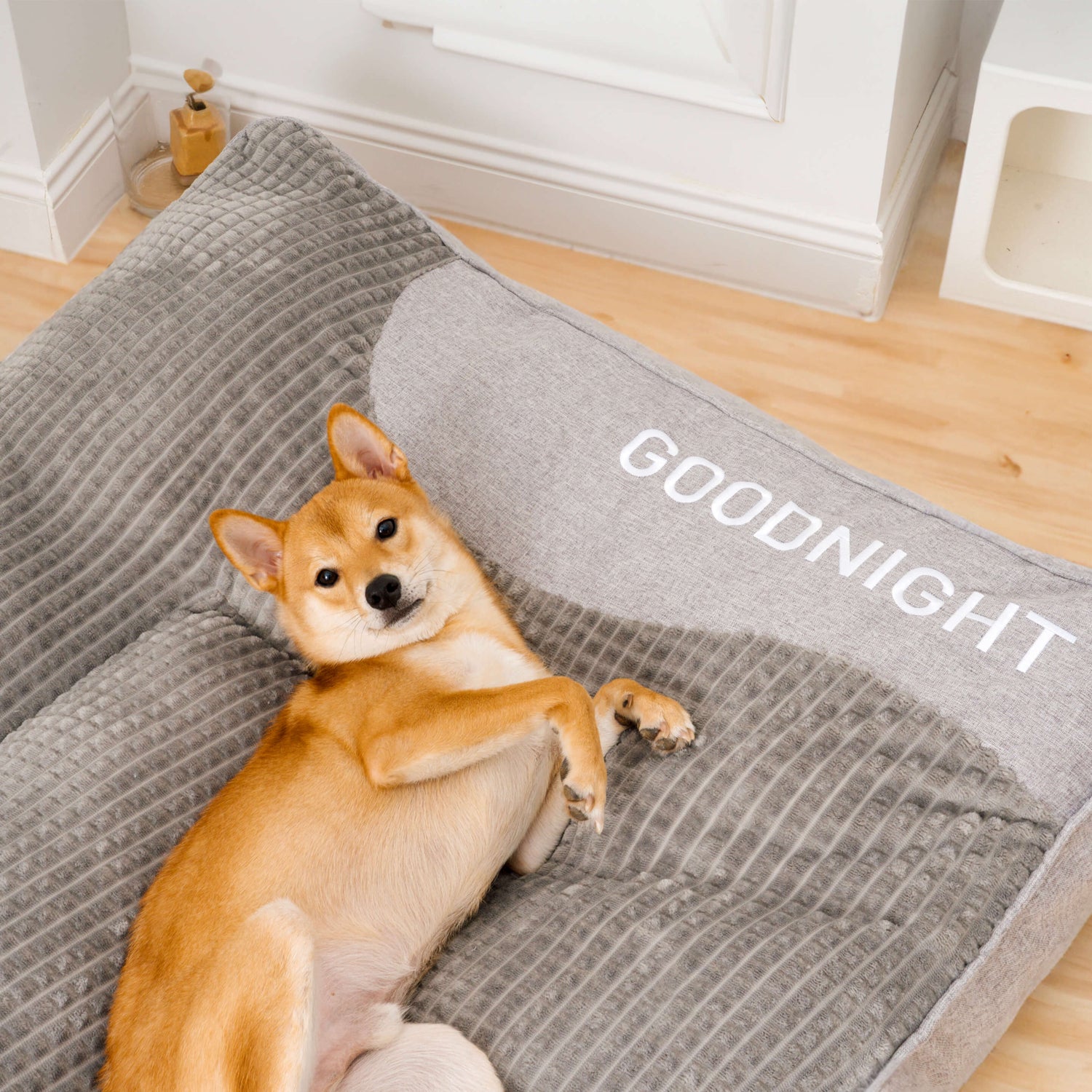 Hundebett mit Wirbelsäulenschutz - Groß und Kratzfest