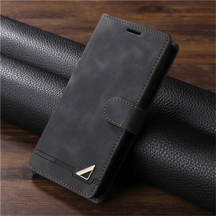 Magnetische Flip-Cover Samsung Leder Geldbeutel Hülle