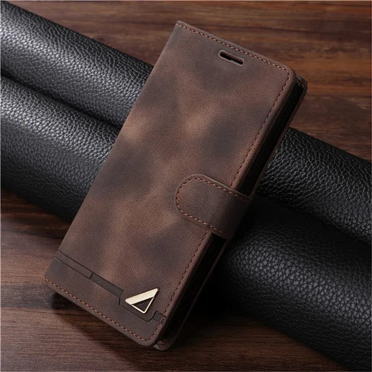 Magnetische Flip-Cover Samsung Leder Geldbeutel Hülle