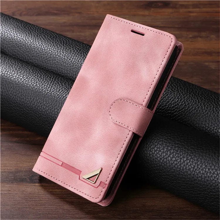 Magnetische Flip-Cover Samsung Leder Geldbeutel Hülle